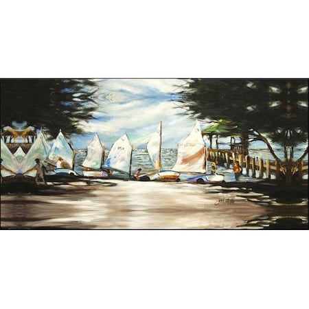 Carolines Treasures Carolines Treasures JMK1323HRM2858 Sailboats Sailing Lessons Indoor & Outdoor Runner Mat; 28 x 58 in. JMK1323HRM2858